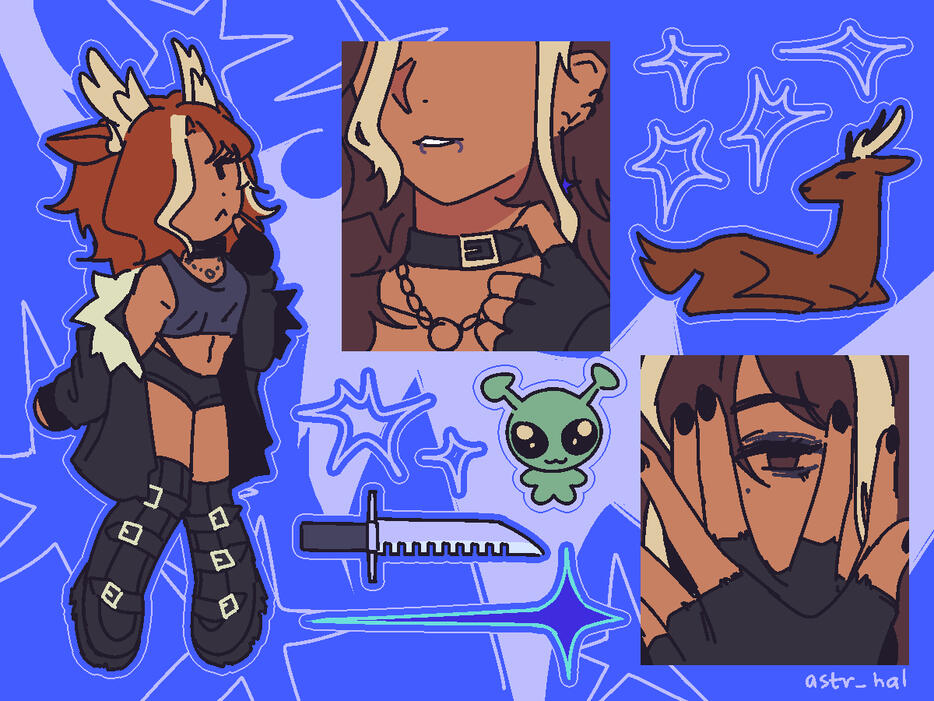 Original character sticker sheet Original character sticker sheet