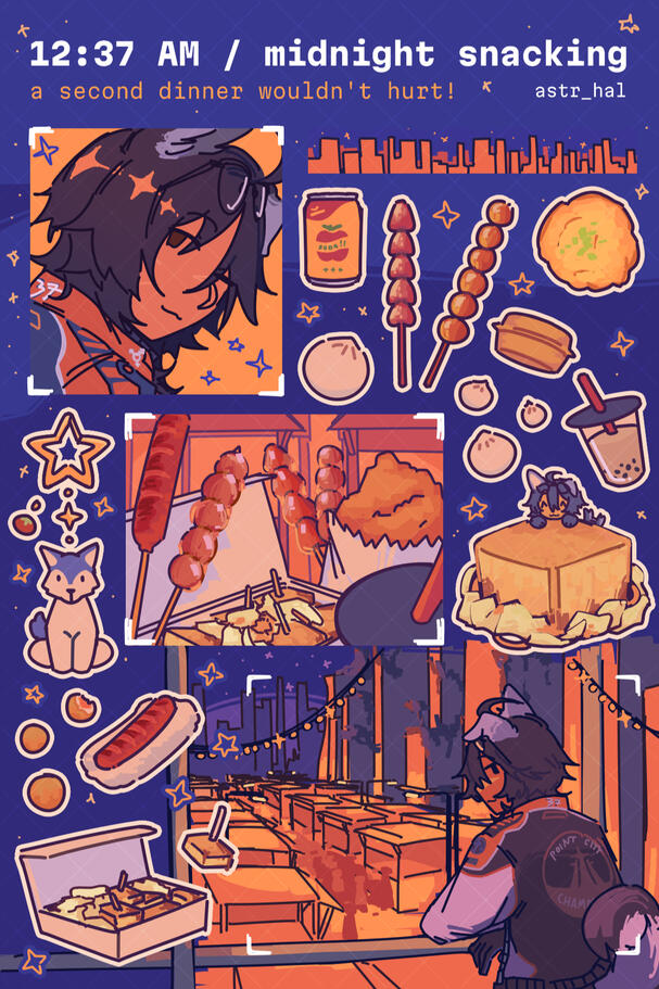 Original character sticker sheet